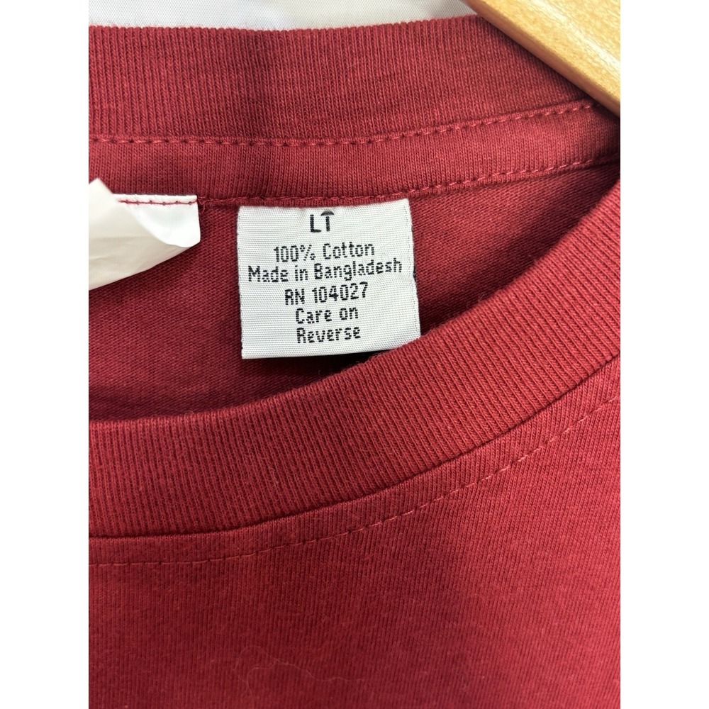 Philadelphia Phillies Shirt Throwback Maroon Men's Large TALL Retro Vintage NEW - Picture 4 of 8